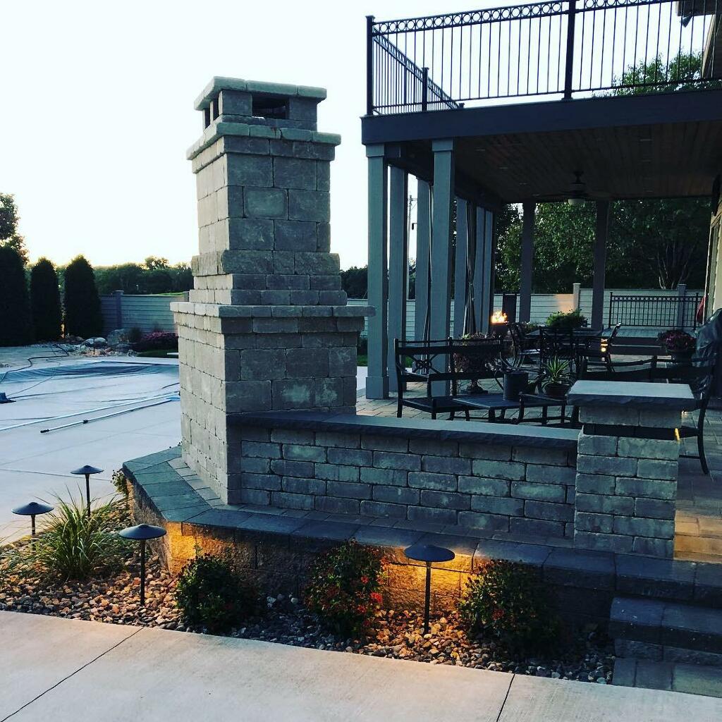 Unilock Fireplace