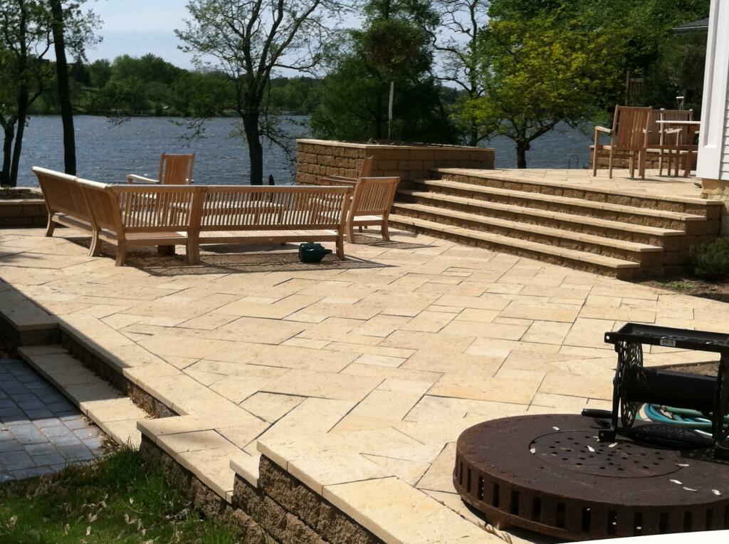 Raised Patio by Sequoia Landscape